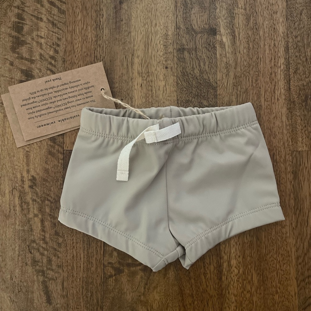 NWT The Simple Folk Tan Swim Shorts